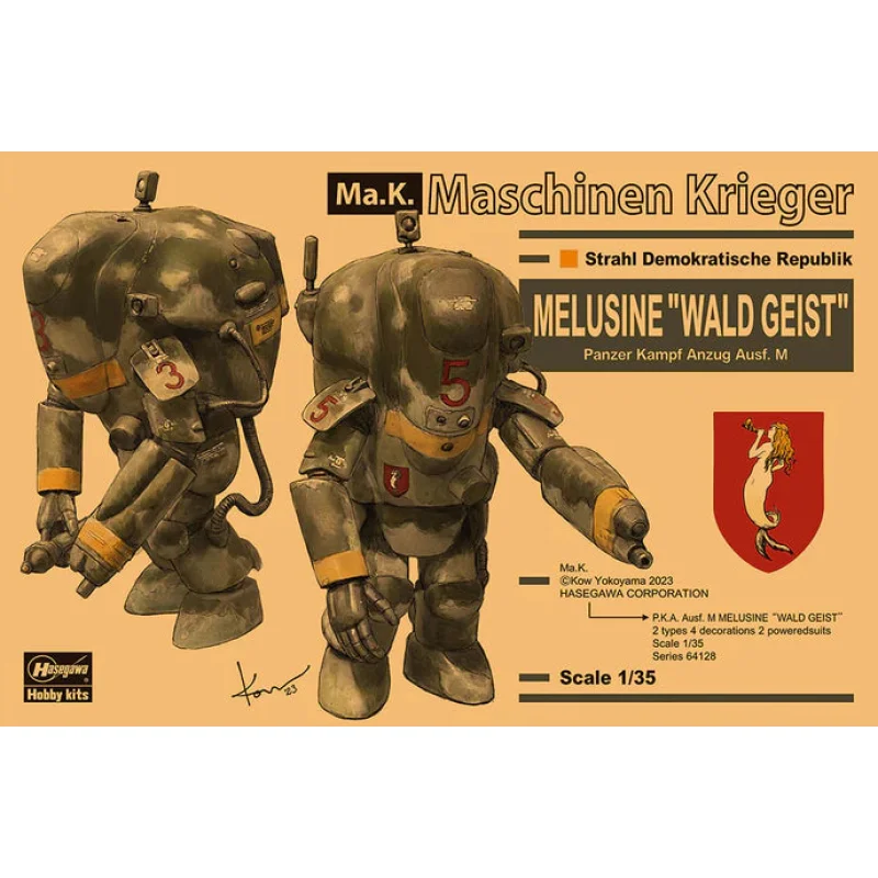 Hasegawa 64128 1/35 Melusine Waldgeist Panzer Kampf Anzug Ausf M Model Kit