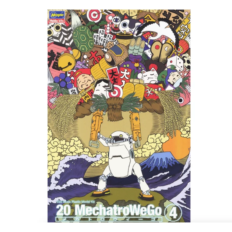 Hasegawa 64784 1/35 MechatroWeGo No. 4, Power Arm. Orange Mochi Model Kit