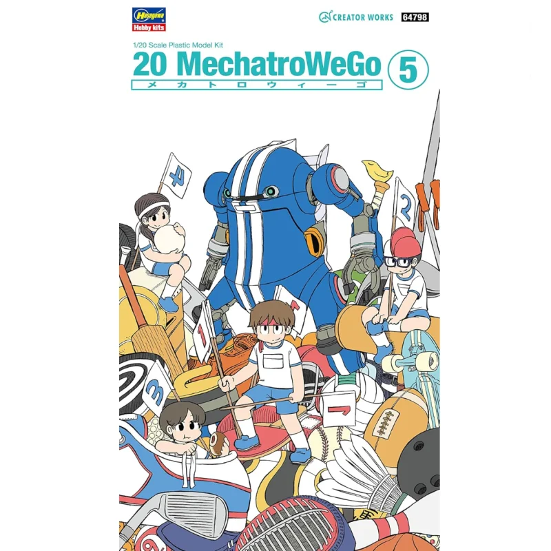Hasegawa 64798 1/20 MechatroWeGo No 5, Sports Blue Model Kit