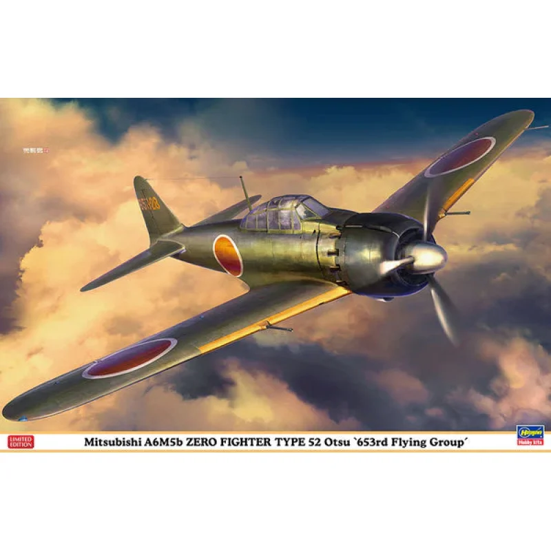 Hasegawa 8259 1/32 Mitsubishi A6M5b Zero Fighter Type 52 Otsu `653rd Flying Group Model Kit