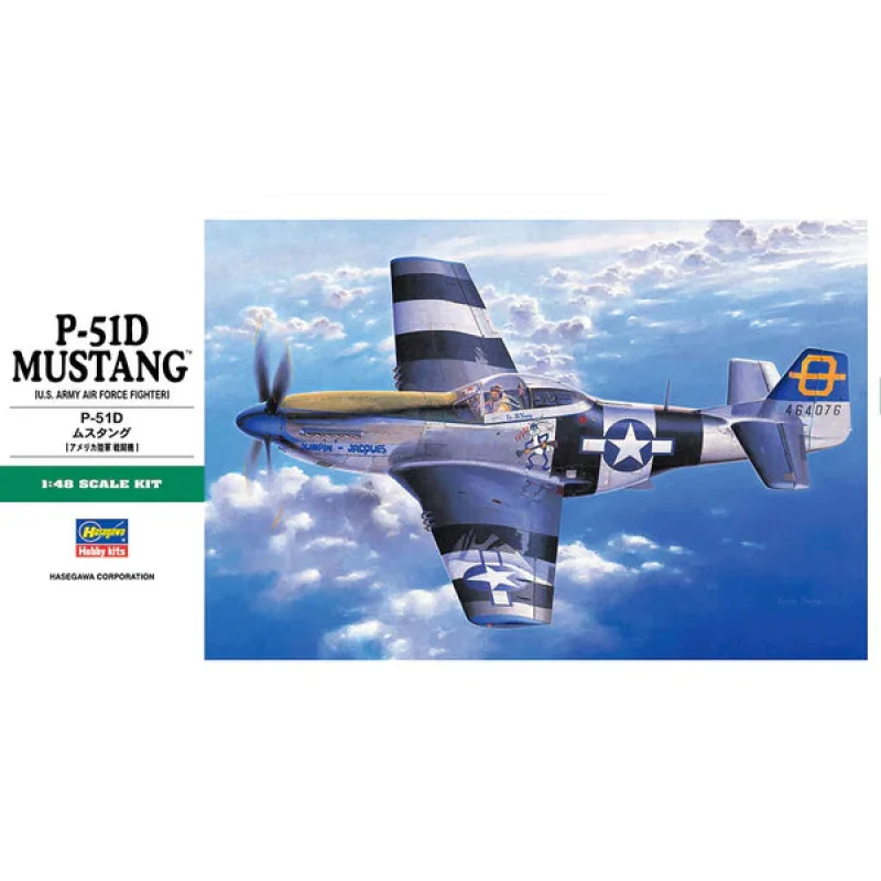 Hasegawa 9130 1/48 P-51D Mustang (U.S. Army Air Force Fighter) Model Aircraft Kit