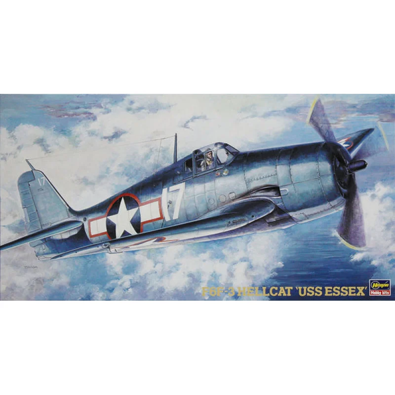 Hasegawa 9134 1/48 F6F-3 Hellcat “USS Essex” Model Aircraft Kit