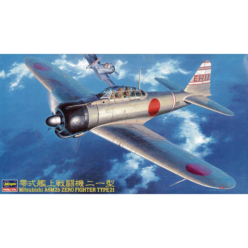 Hasegawa 9143 1/48 Mitsubishi A6M2b Zero Fighter Type21 Model Aircraft Kit