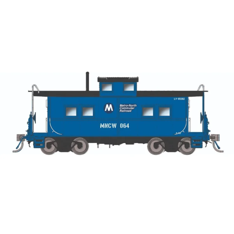 Rapido Trains 144047 HO Scale Northeastern Style Steel Caboose Metro North MNCW 064