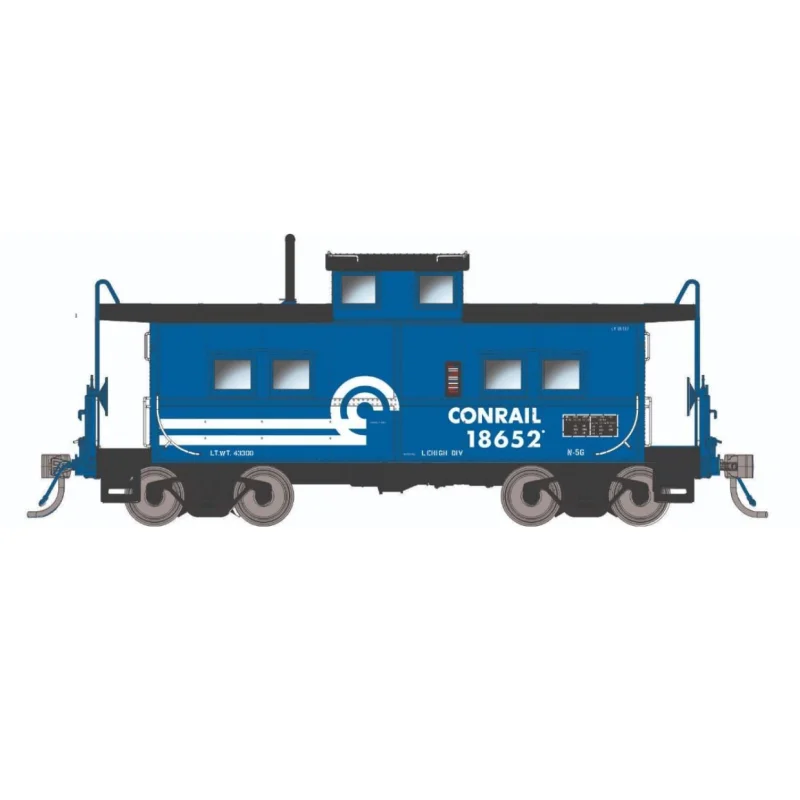 Rapido Trains 144106 HO Scale Northeastern Style Caboose (Porthole Windows) Conrail CR 18387