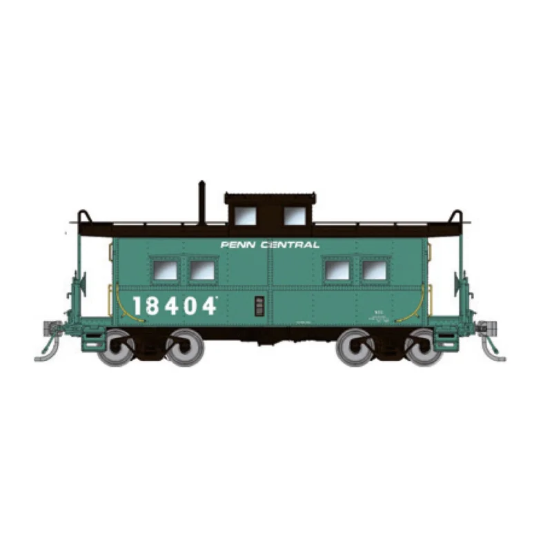 Rapido Trains 144111 HO Scale Northeastern Style Caboose (Porthole Windows) Penn Central PC 18419