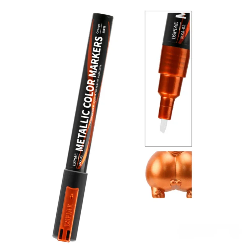 DSPIAE MKA-02 Super Metallic Orange Dual Tip Acrylic Paint Marker