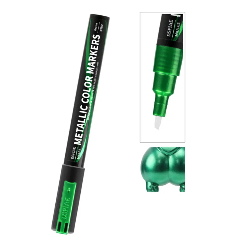 DSPIAE MKA-05 Super Metallic Green Dual Tip Acrylic Paint Marker