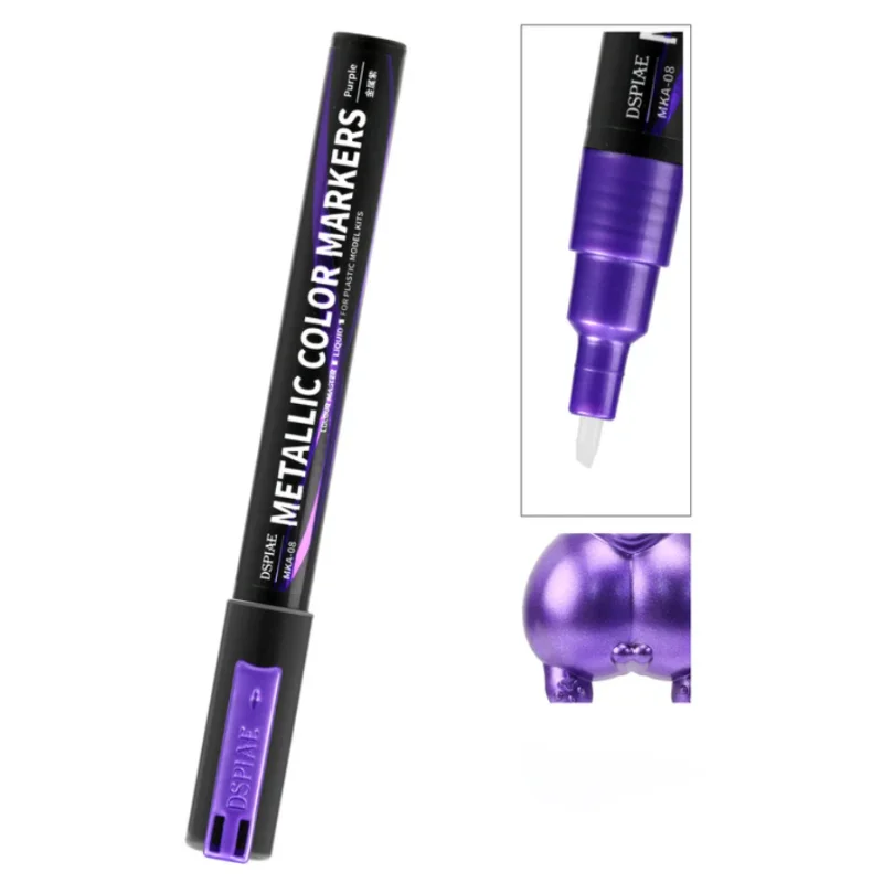 DSPIAE MKA-08 Super Metallic Purple Dual Tip Acrylic Paint Marker