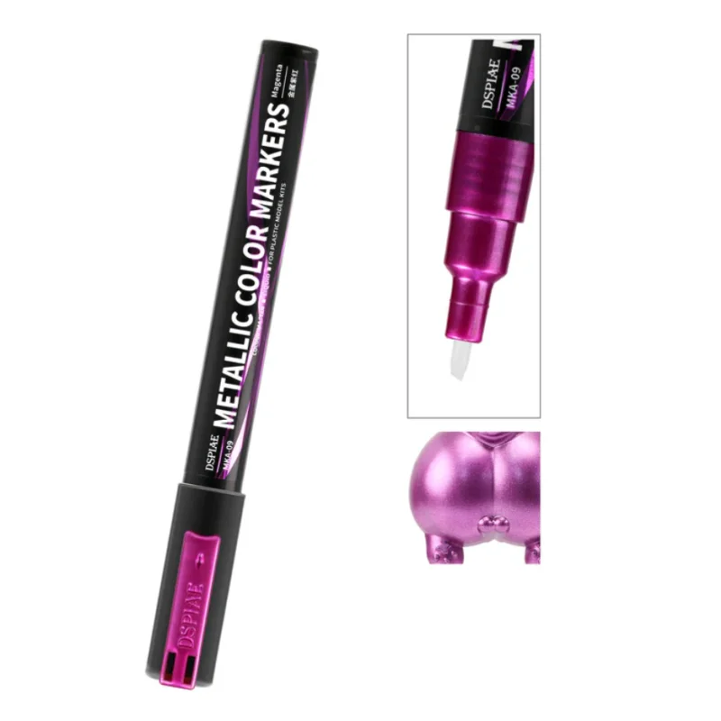 DSPIAE MKA-09 Super Metallic Magenta Dual Tip Acrylic Paint Marker