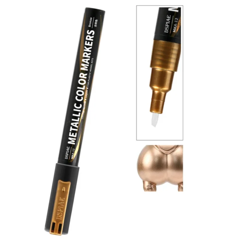 DSPIAE MKA-12 Super Metallic Bronze Dual Tip Acrylic Paint Marker