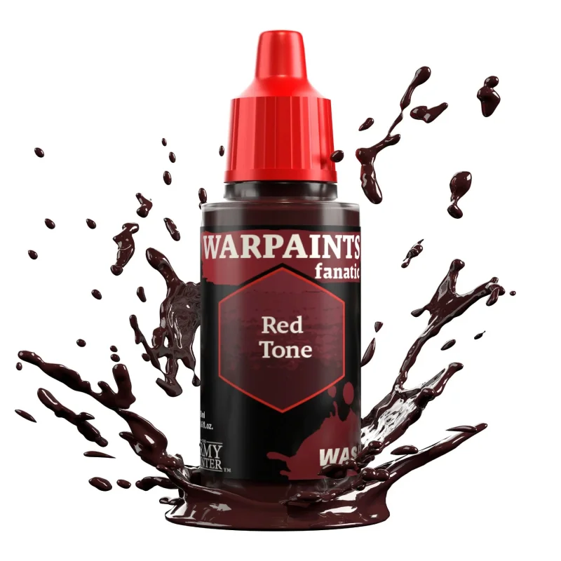 The Army Painter WP3206P Warpaints Fanatic: Wash Red Tone Acrylic 18ml Bottle