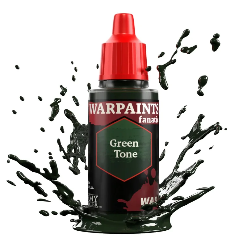 The Army Painter WP3208P Warpaints Fanatic: Wash Green Tone Acrylic 18ml Bottle