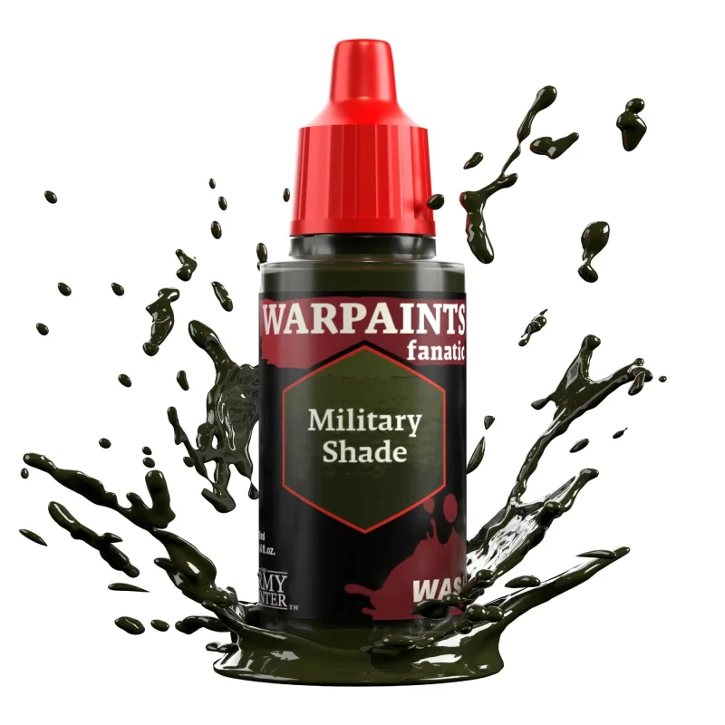 The Army Painter WP3209P Warpaints Fanatic: Wash Military Shade Acrylic 18ml Bottle