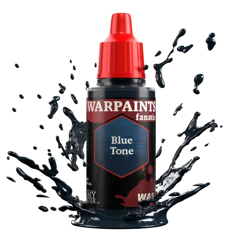 The Army Painter WP3210P Warpaints Fanatic: Wash Blue Tone Acrylic 18ml Bottle